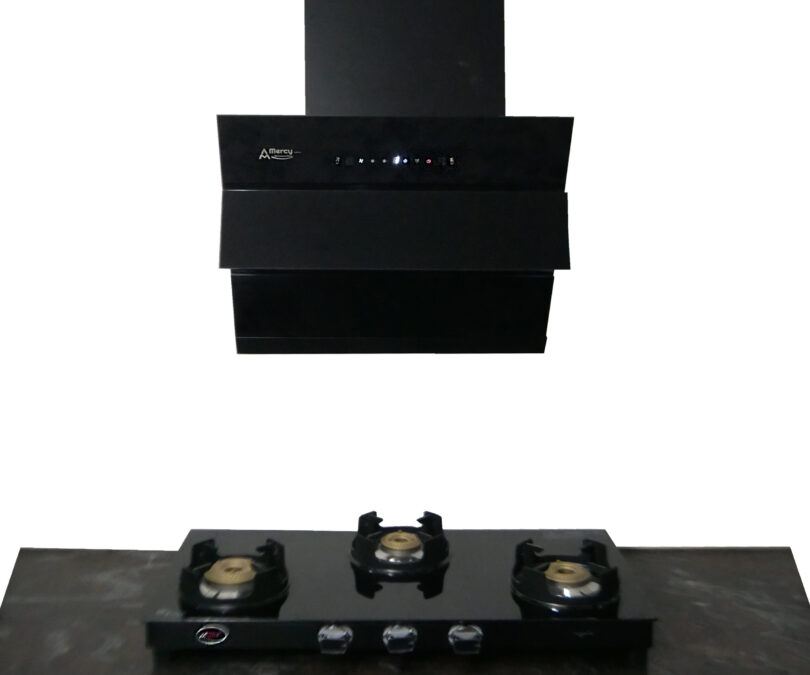 Mercy-PIE 75 Kitchen Chimney | Motion Sensor & Auto-Clean Filterless Technology | 75 cm, Black - Image 5